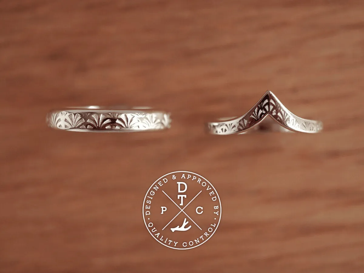 Sector Totem Wedding Band (Ring Set) — 4