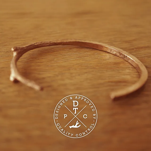 Rose Gold Da Morphing Twig Bangle