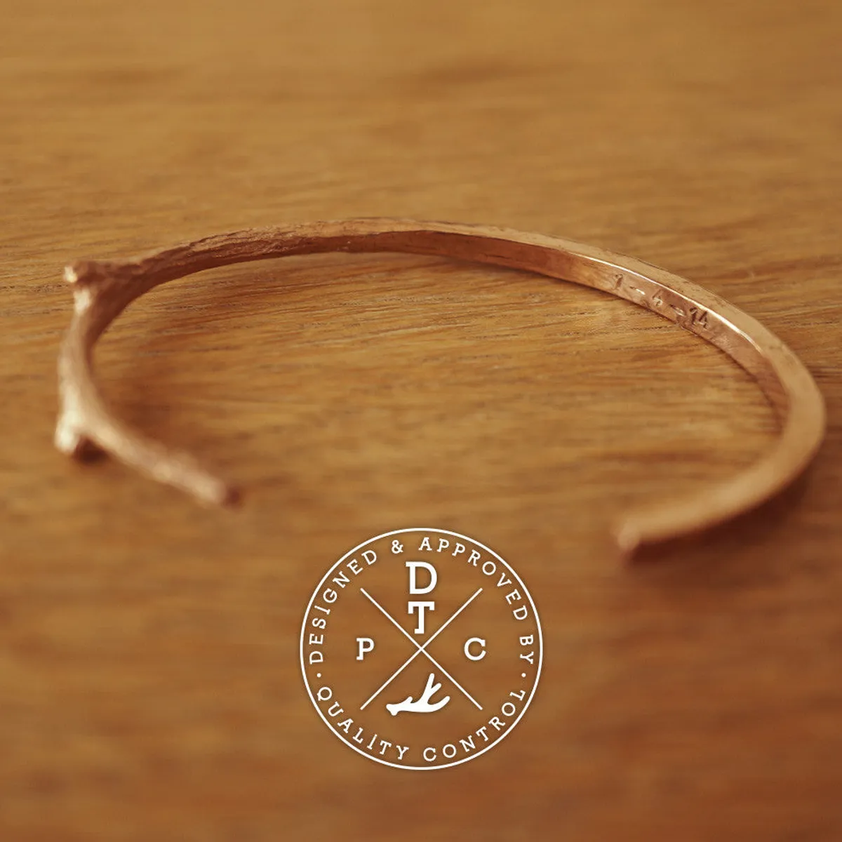 Rose Gold Da Morphing Twig Bangle — 1