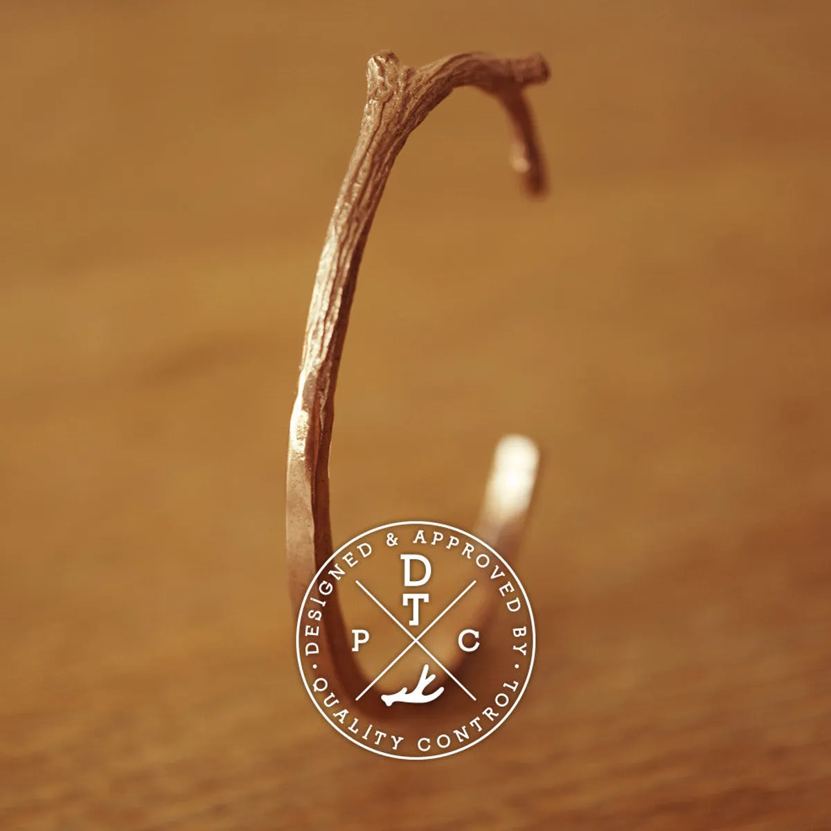 Rose Gold Da Morphing Twig Bangle — 2