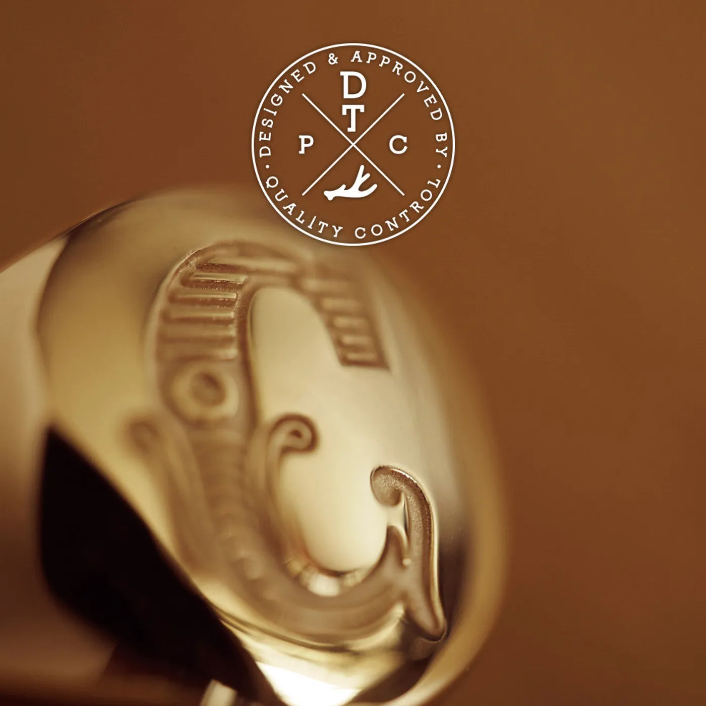 Medal Signet Wedding Band (Ring Set) — view 7