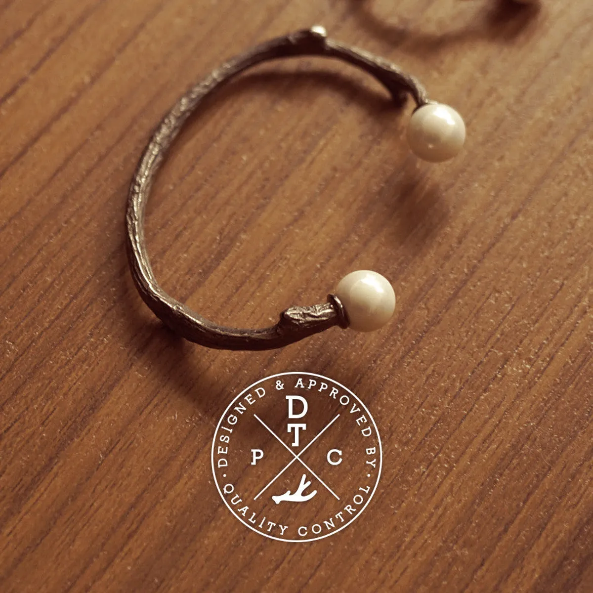 925 Silver Da Twig Bangle (Fresh Water Pearls) — 3