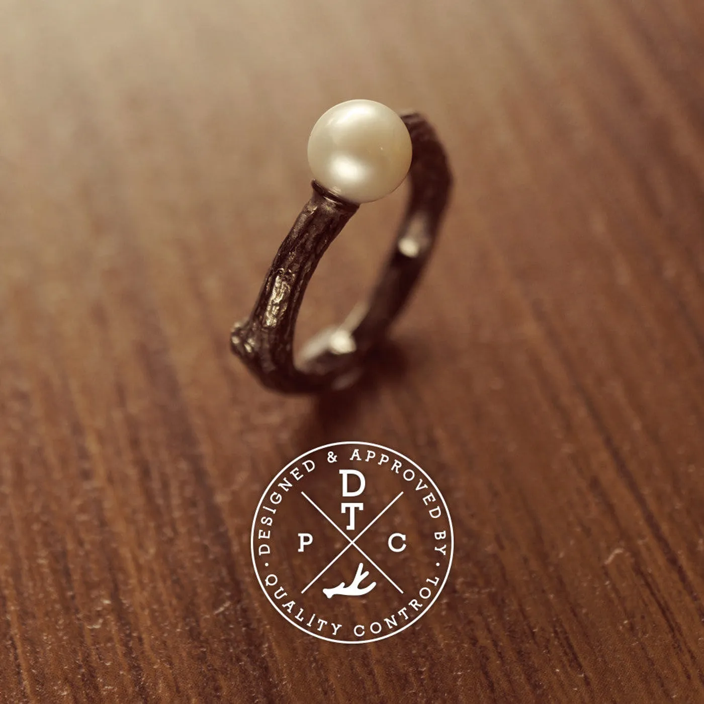 925 Silver Da Twig Rings (Fresh Water Pearl) — view 3