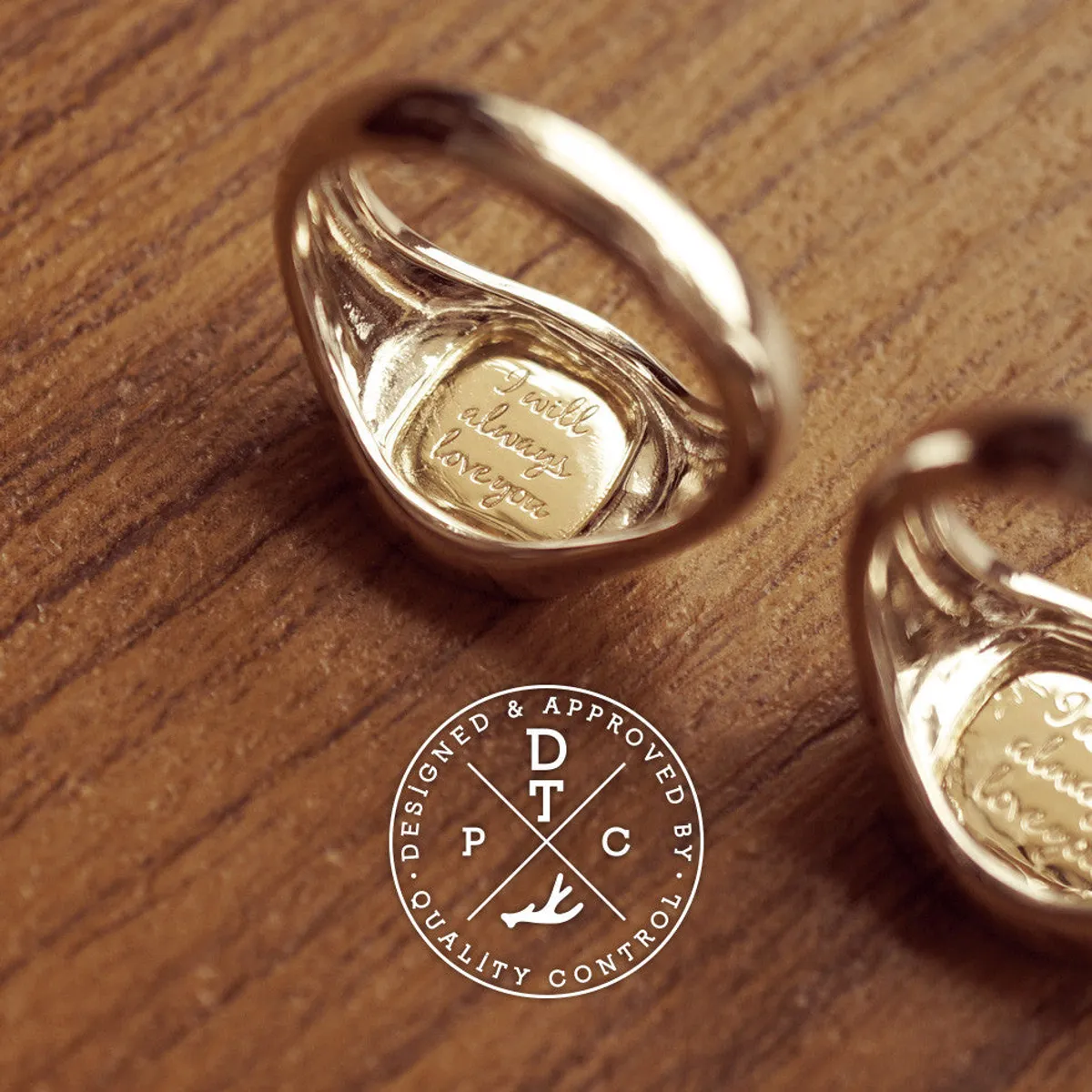 14k White & Yellow Gold Wedding Band — 4