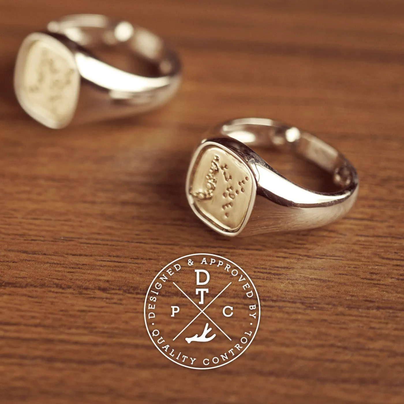 14k White & Yellow Gold Wedding Band — view 8