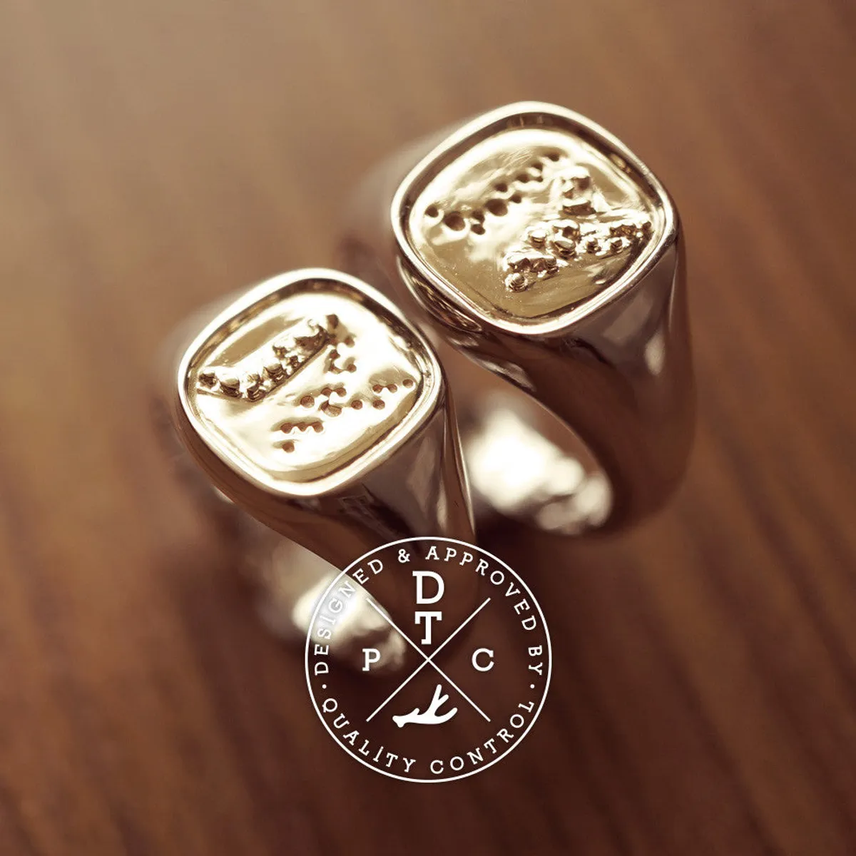 14k White & Yellow Gold Wedding Band — 9