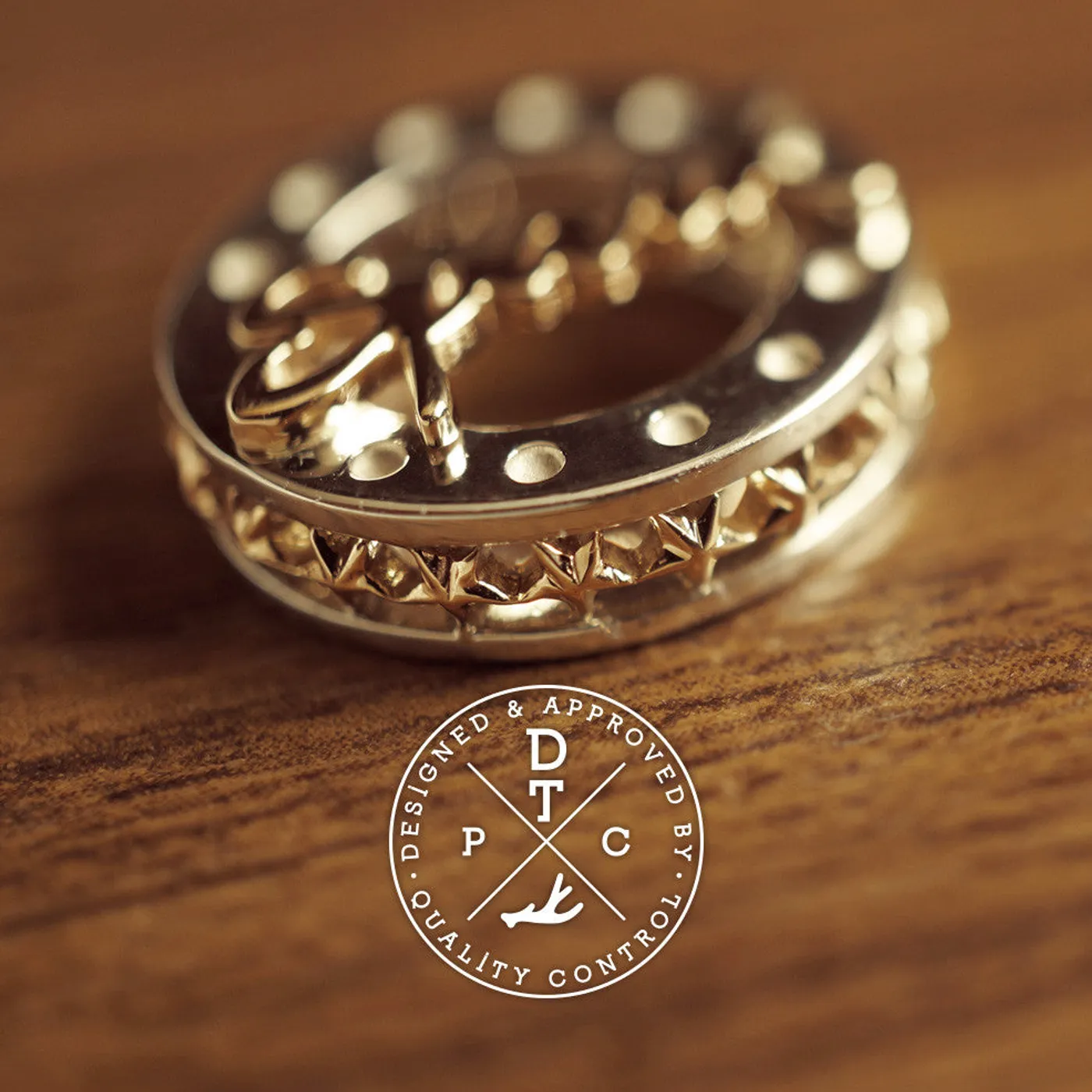 14k Yellow Gold & 925 Silver Pendant (Spark) — view 7