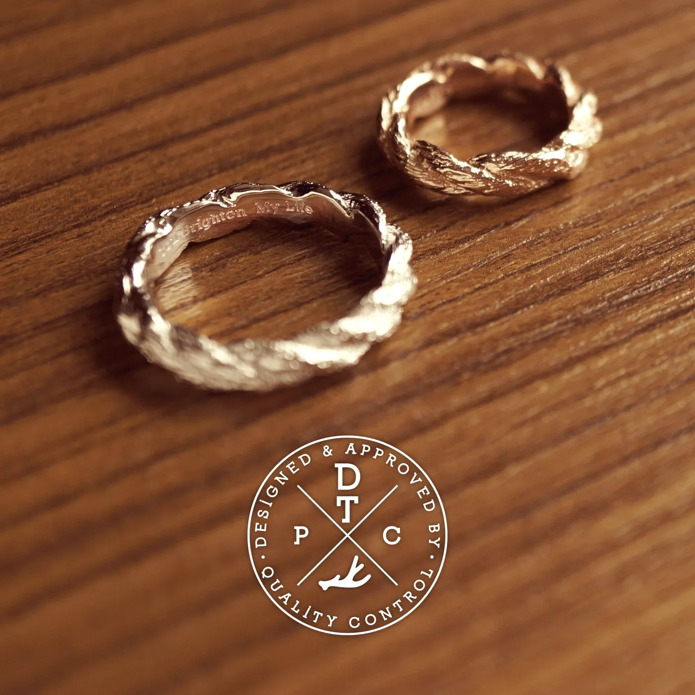 925 Silver & Rose Gold Bind Rings — view 3