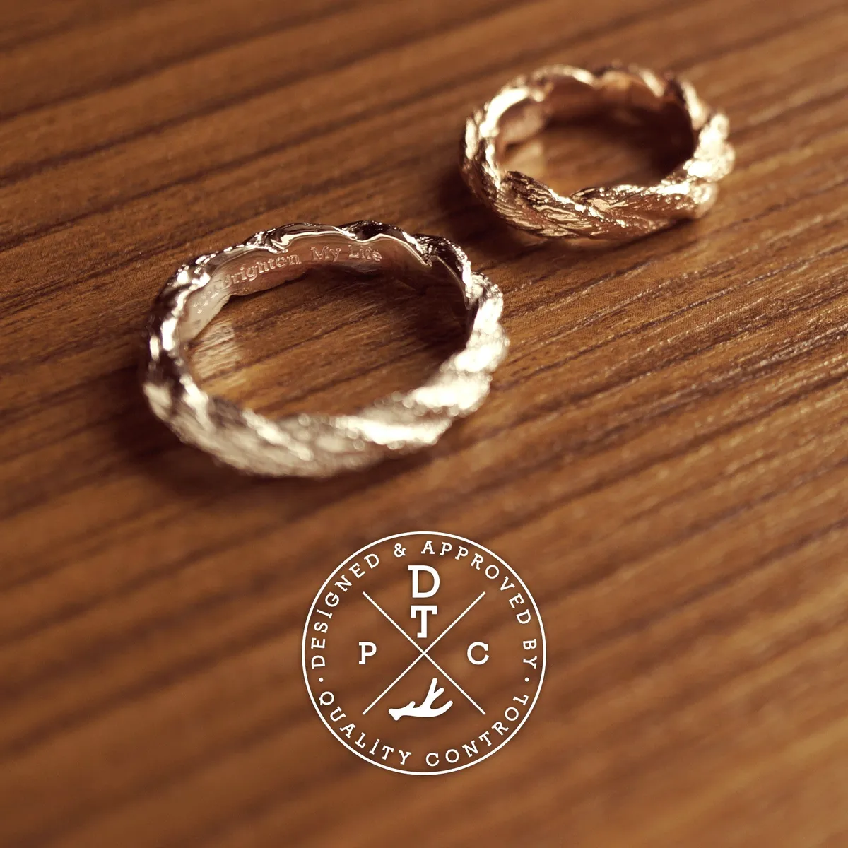 925 Silver & Rose Gold Bind Rings — 3