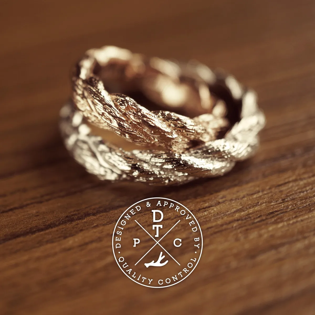 925 Silver & Rose Gold Bind Rings — 6