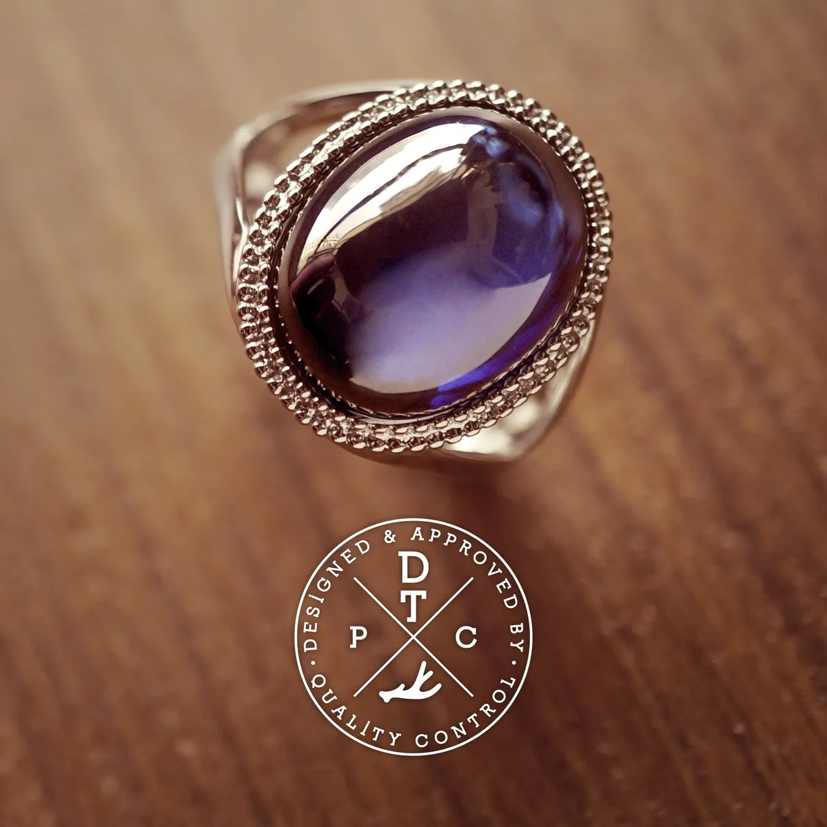 18k White Gold Sapphire Ring (Classic) — 2