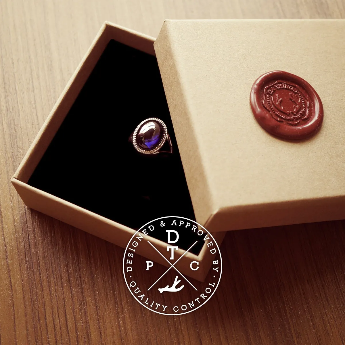 18k White Gold Sapphire Ring (Classic) — 5
