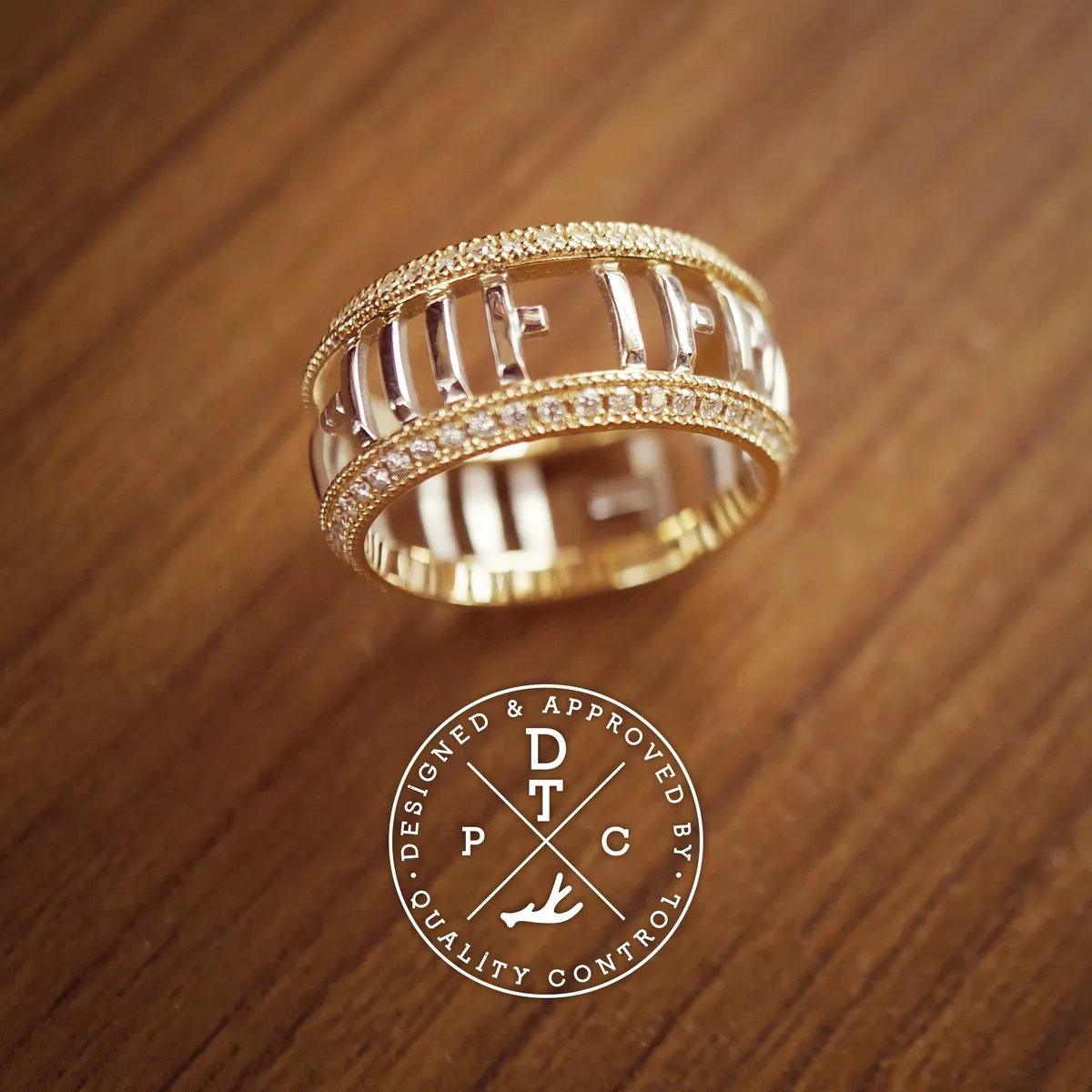 18k White & Yellow Gold Ring (Hidden Message) — 1