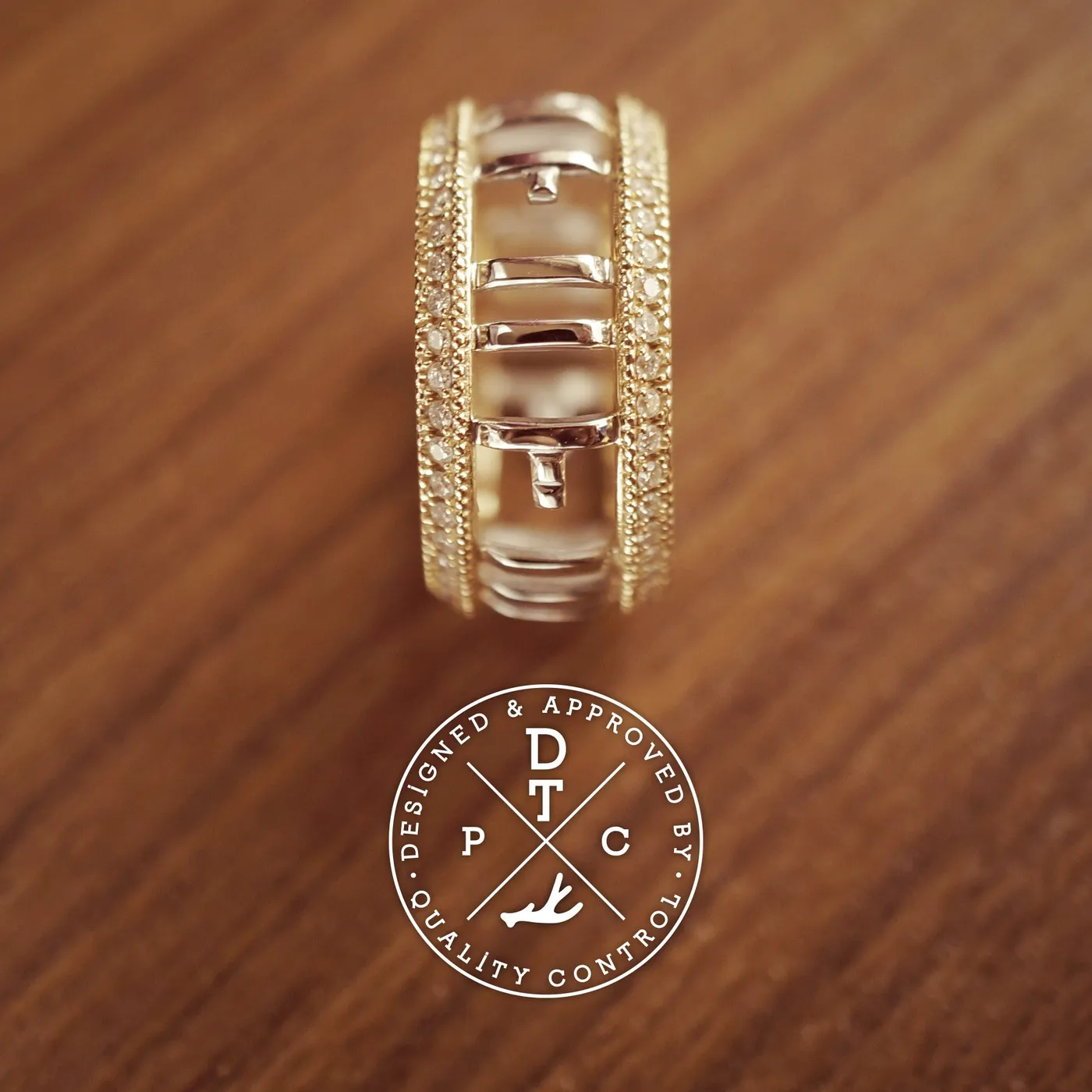 18k White & Yellow Gold Ring (Hidden Message) — view 4