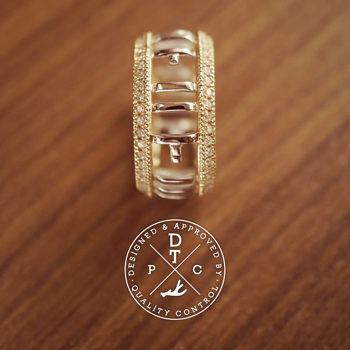 18k White & Yellow Gold Ring (Hidden Message) — 4