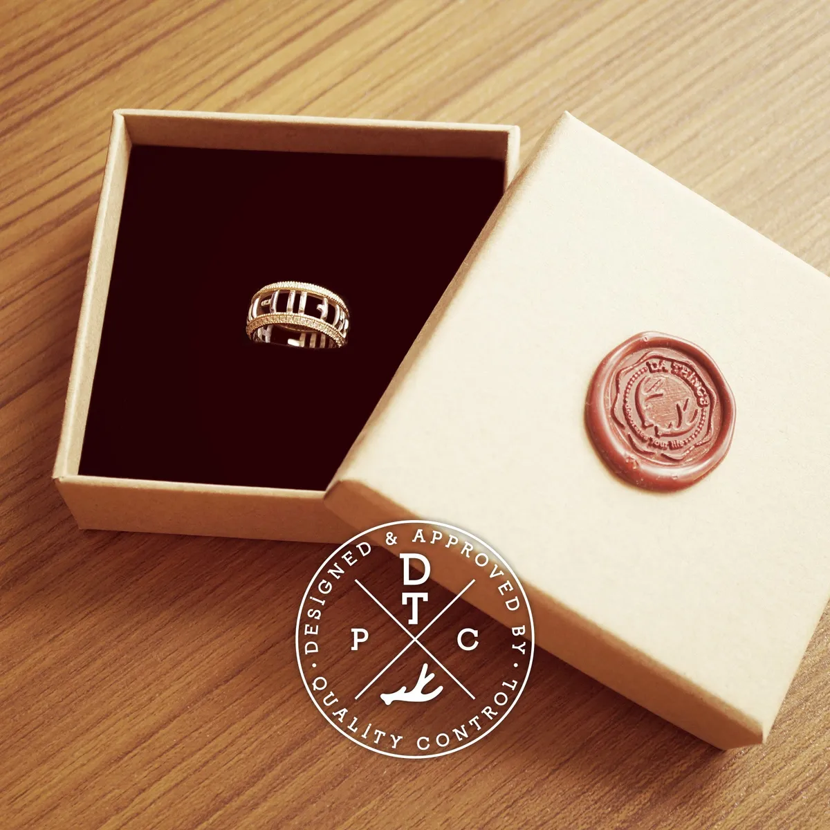 18k White & Yellow Gold Ring (Hidden Message) — 5
