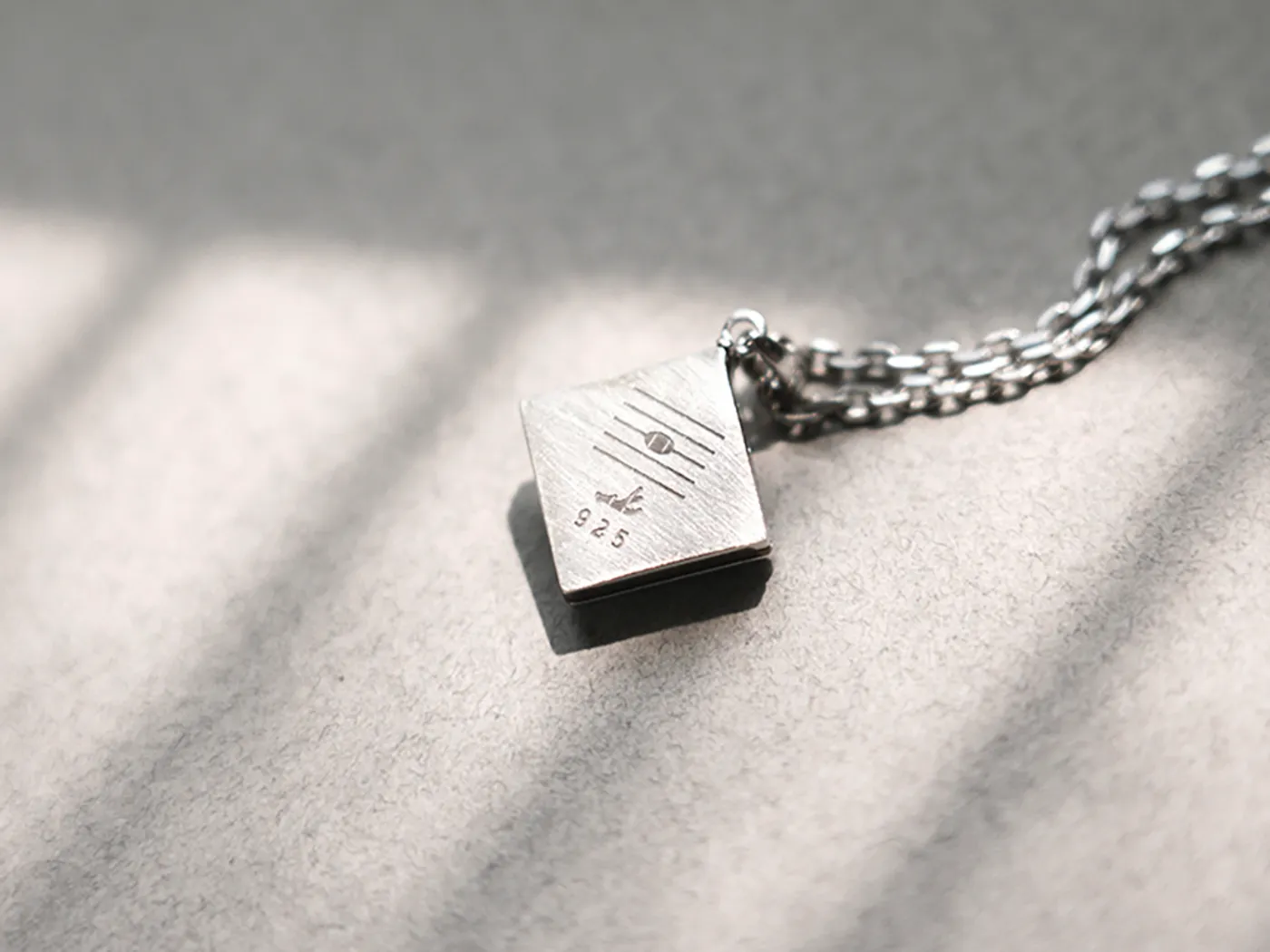 925 Silver Pendant & Necklace (Paino) — view 4