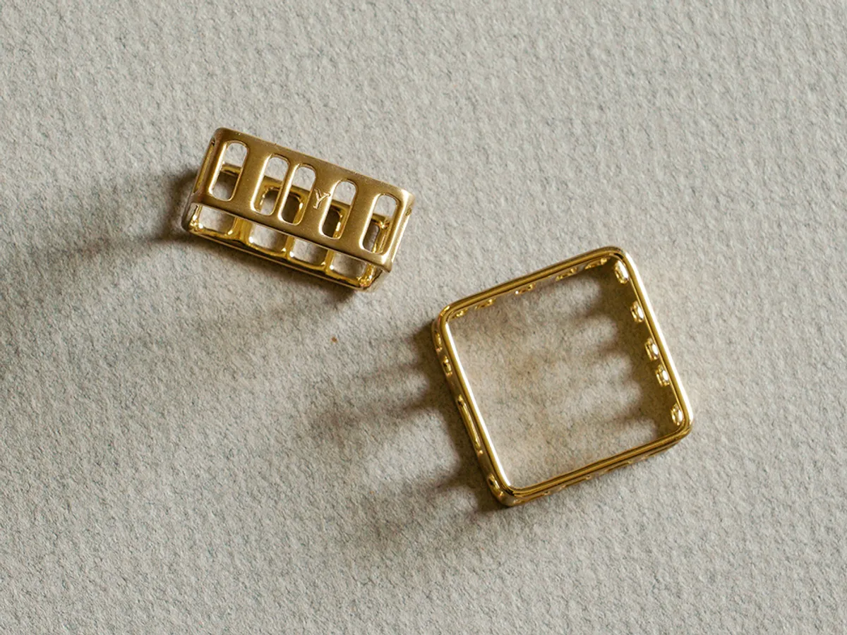 18k Yellow Gold Pendant Set — 3