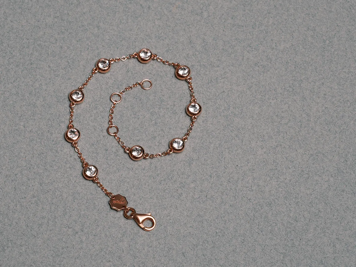 18k Rose Gold Bracelet (Morganite) — 2