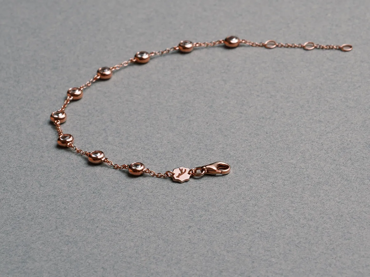 18k Rose Gold Bracelet (Morganite) — 1