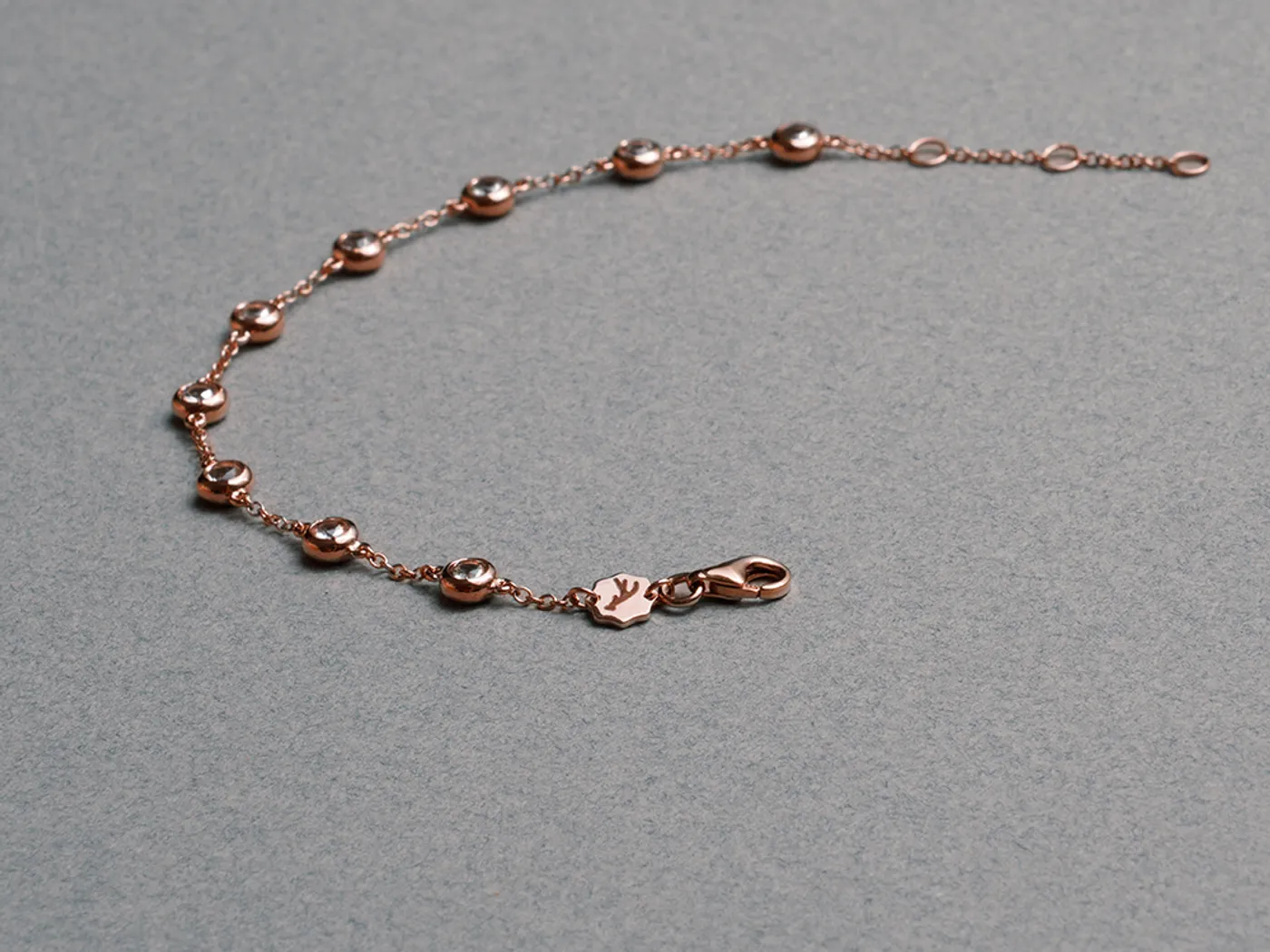 18k Rose Gold Bracelet (Morganite) — view 1
