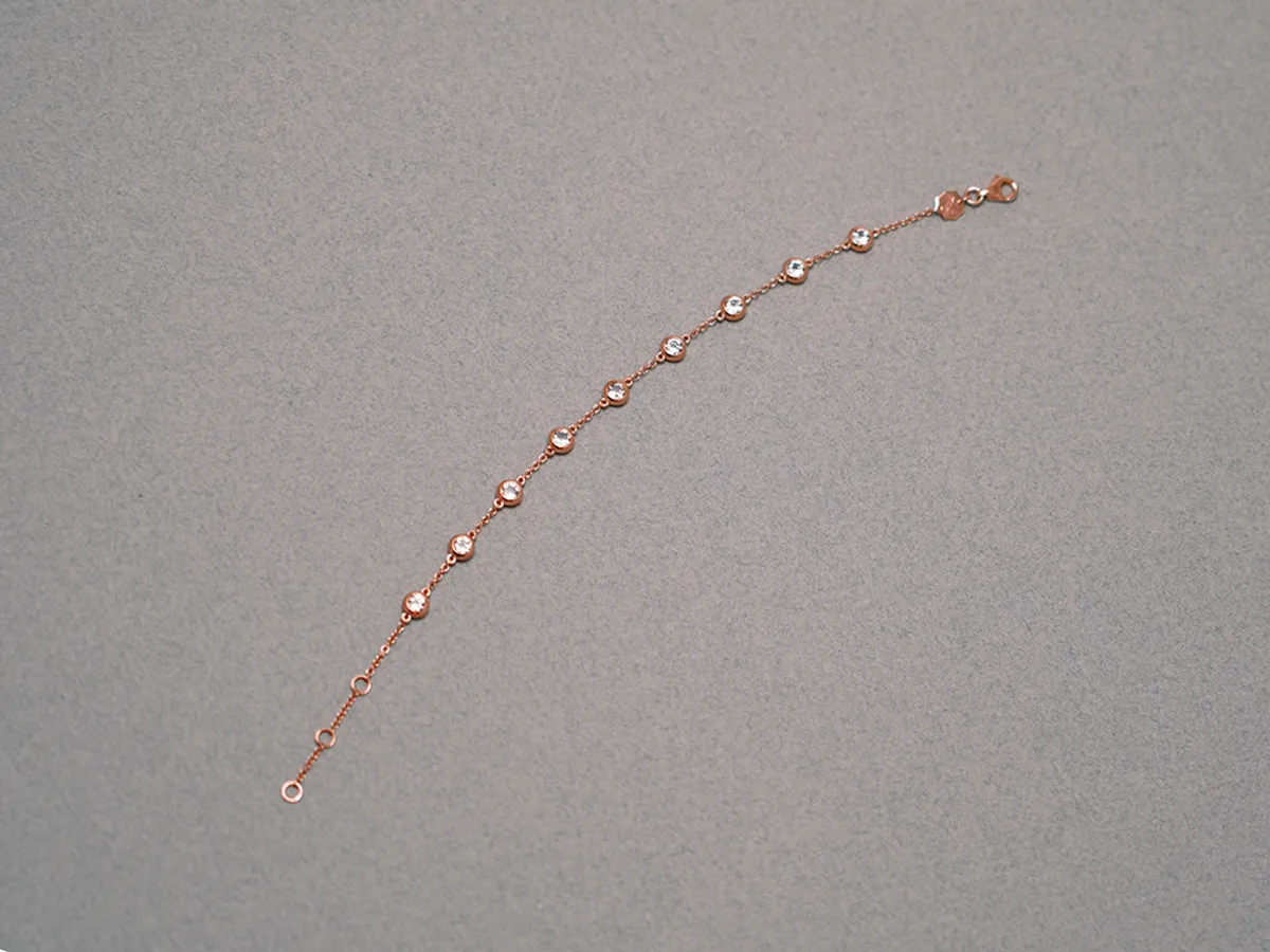 18k Rose Gold Bracelet (Morganite) — 2