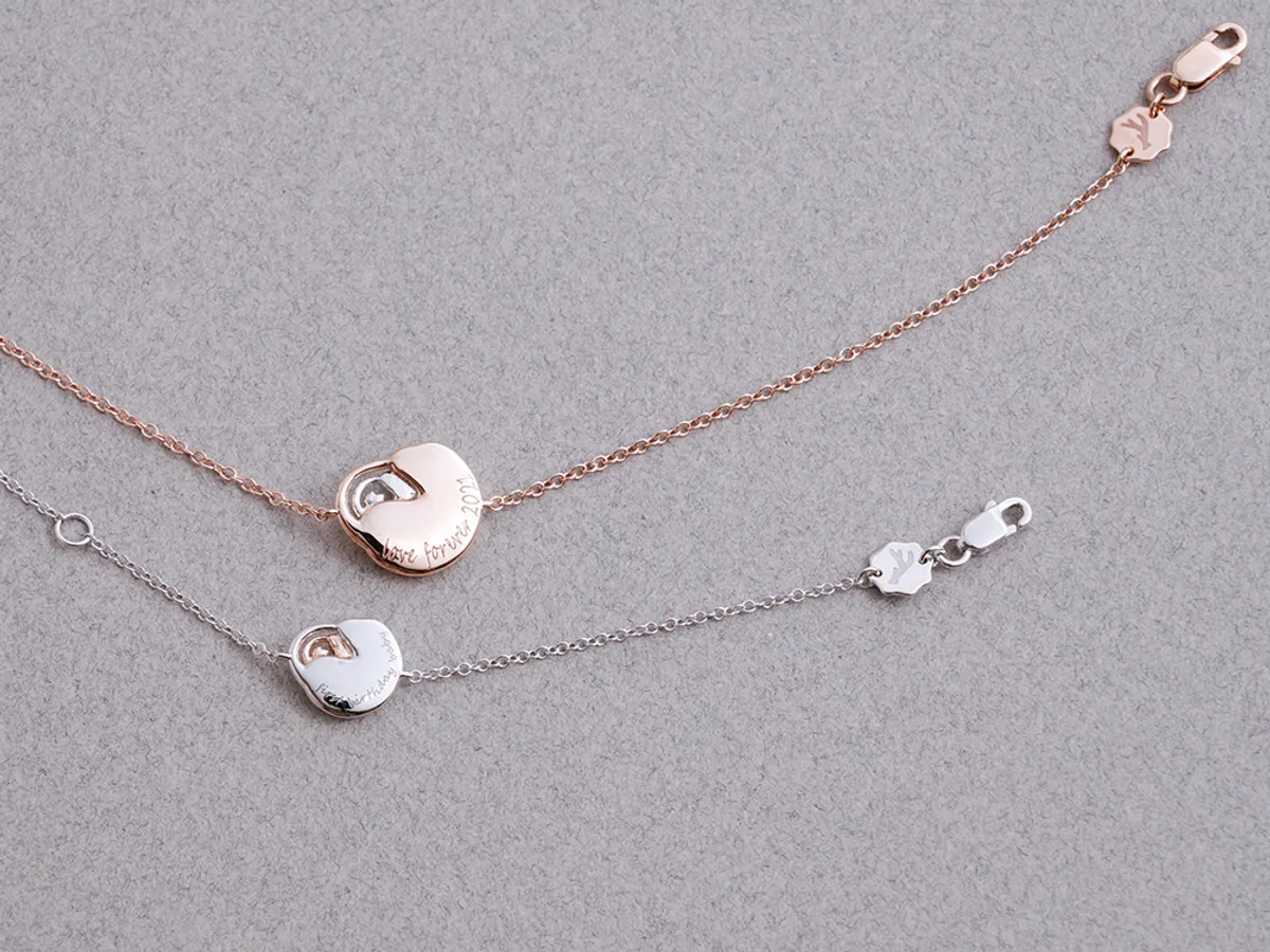 18k White & Rose Gold Bracelet Set (Mother & Daughter Mouse Set) — 3