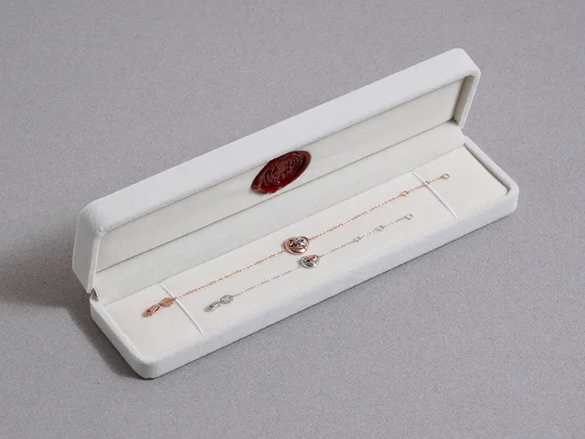 18k White & Rose Gold Bracelet Set (Mother & Daughter Mouse Set)