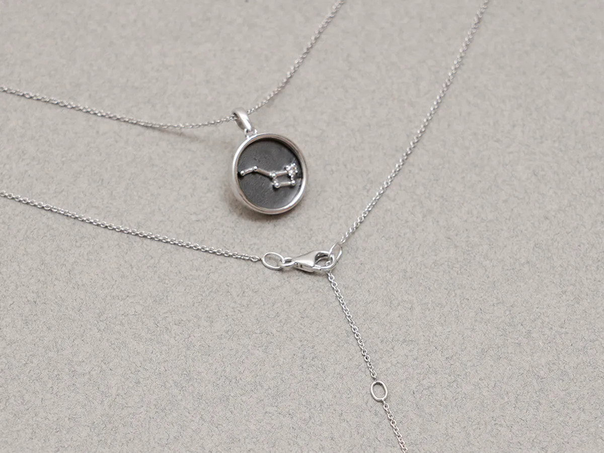 14k White Gold Earring & Pendant Set (Star) — 2