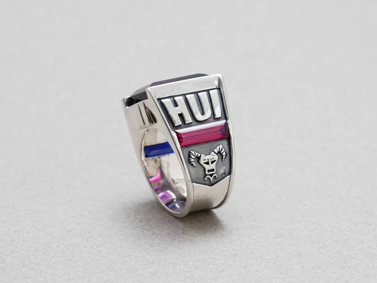 925 Silver Ring with Gems — 5