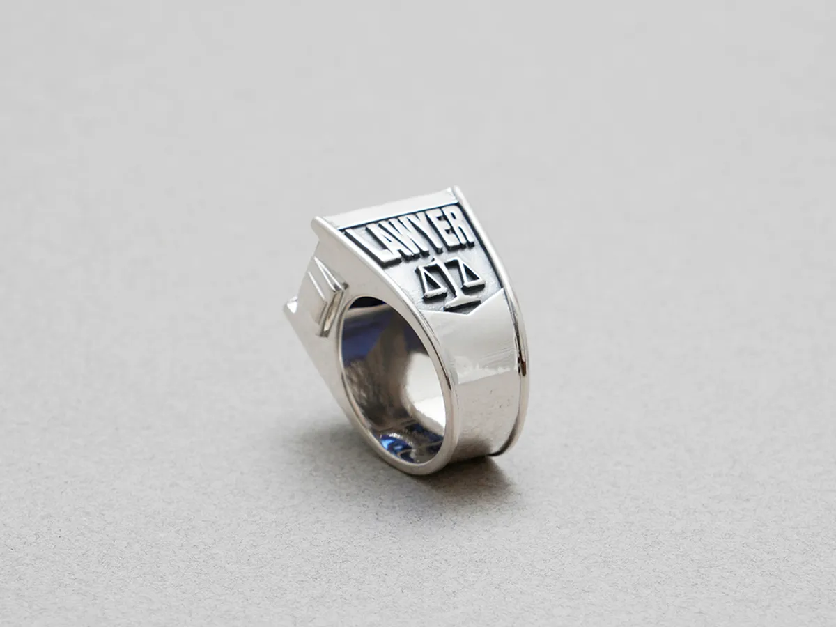925 Silver Ring with Gems — 2