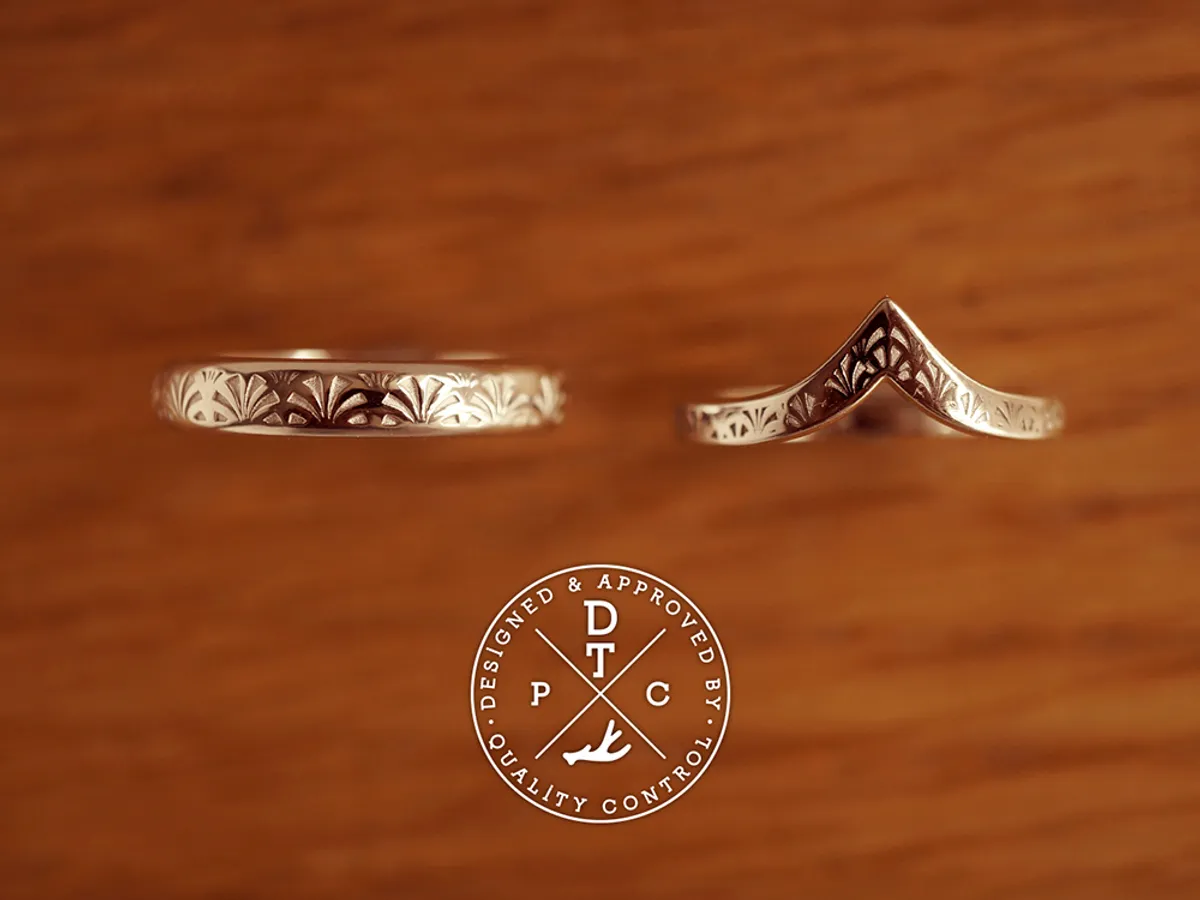 Sector Totem Wedding Band (Ring Set) — 13