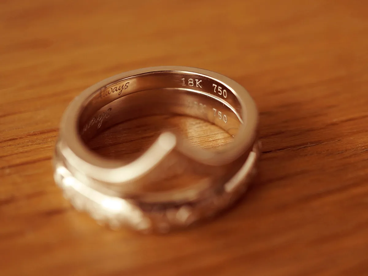 Sector Totem Wedding Band (Ring Set) — 7
