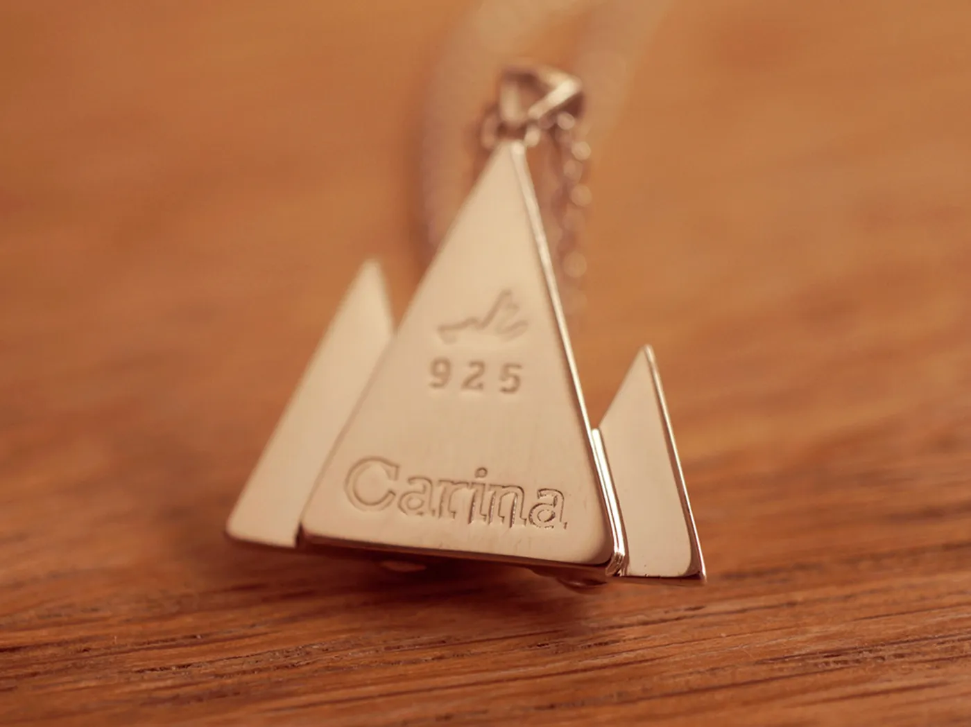 925 Silver Pendant (bicycle) — view 2