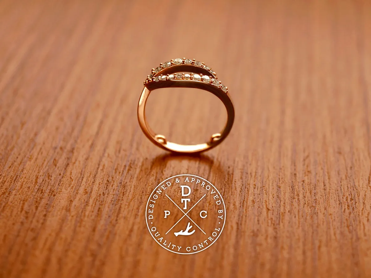 18k Rose Gold Ring — 1
