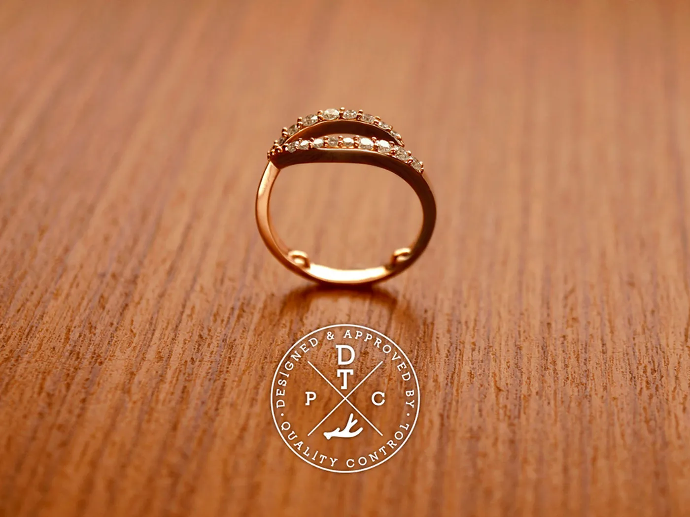 18k Rose Gold Ring — view 1
