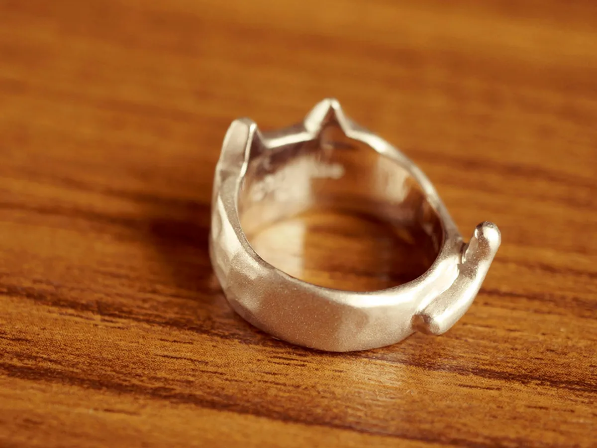 925 Silver Cat Ring — 4