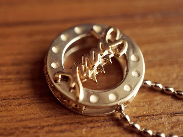14k Yellow Gold & 925 Silver Pendant (Spark)
