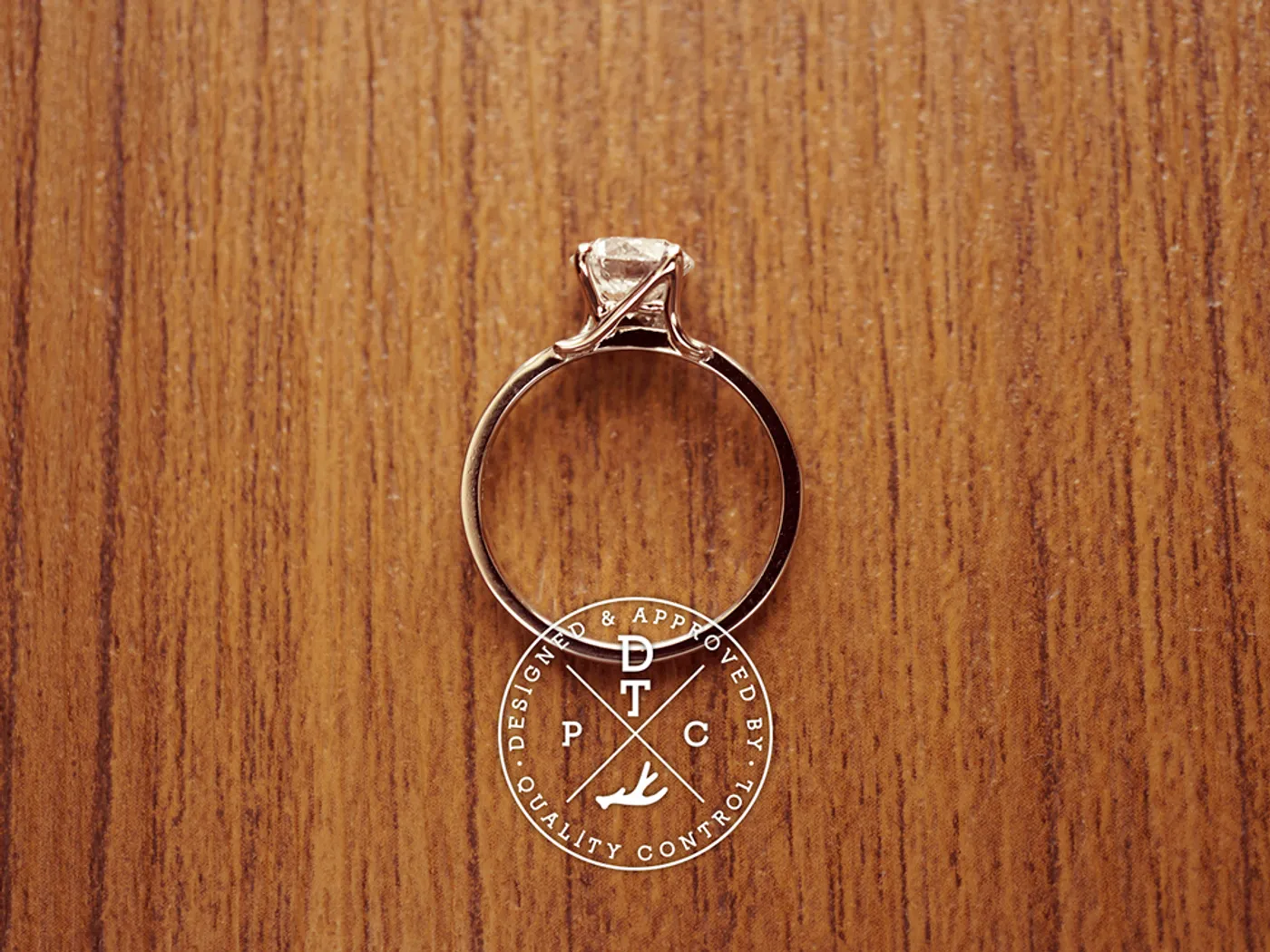 18k White Gold Diamond Ring (A) — view 5