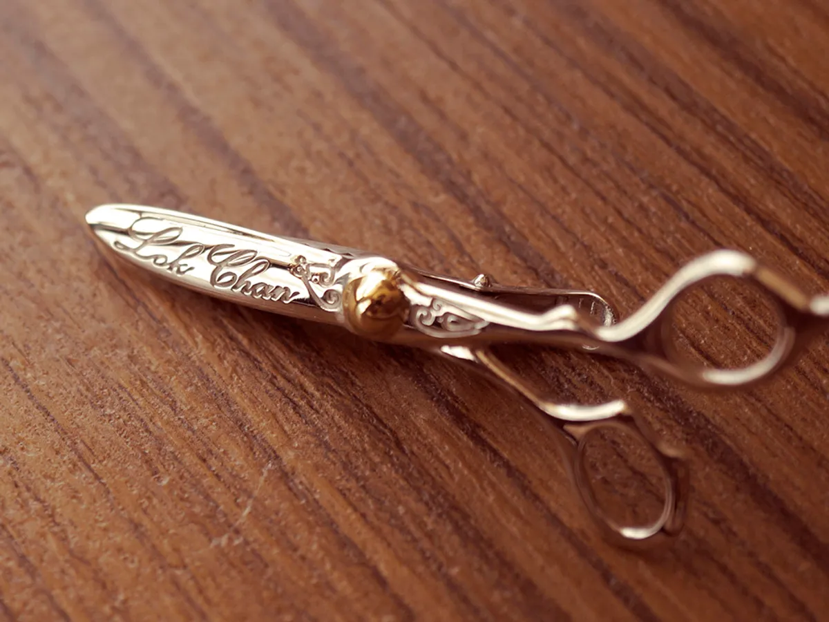 925 Silver Tie Clip (Scissors) — 4