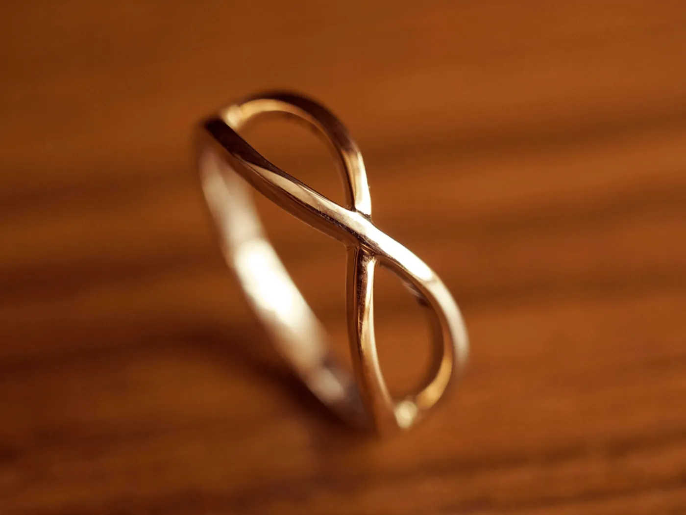 18k Rose Gold & 925 Silver Ring (Infinity) — view 5