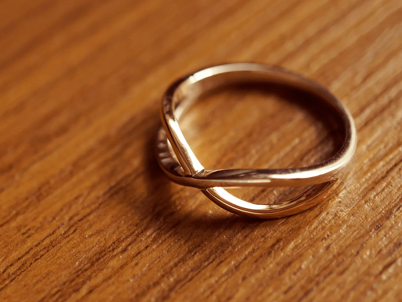18k Rose Gold & 925 Silver Ring (Infinity) — view 4