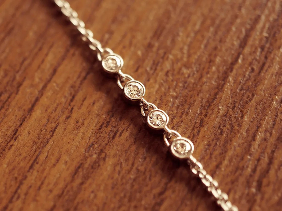 18k White Gold Diamond Bracelet (Locks) — 3