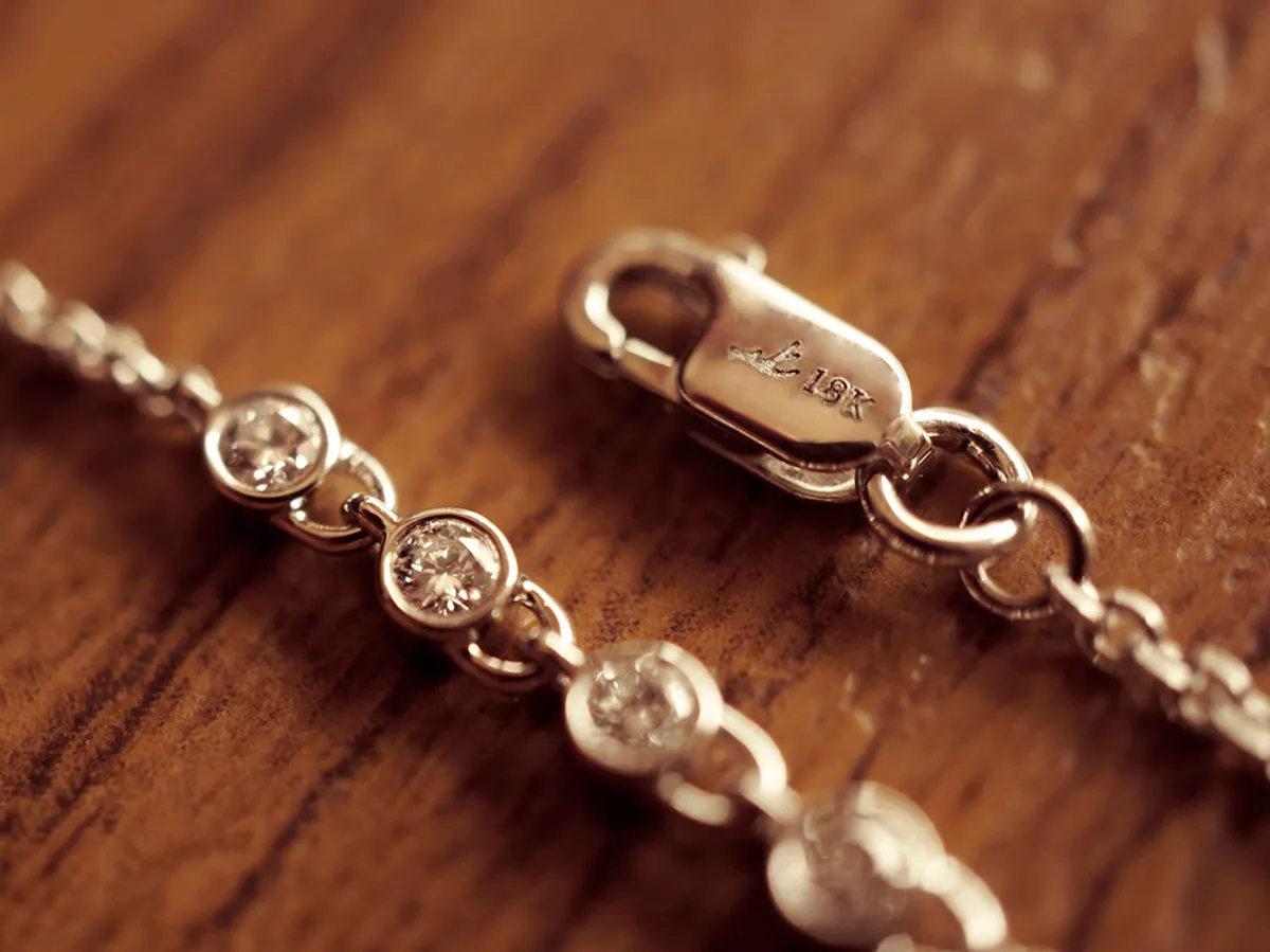 18k White Gold Diamond Bracelet (Locks) — 1