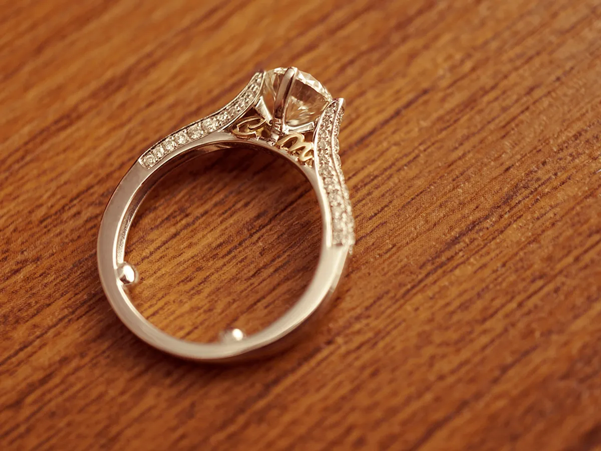 PT Diamond Ring with GIA (C&M) — 2