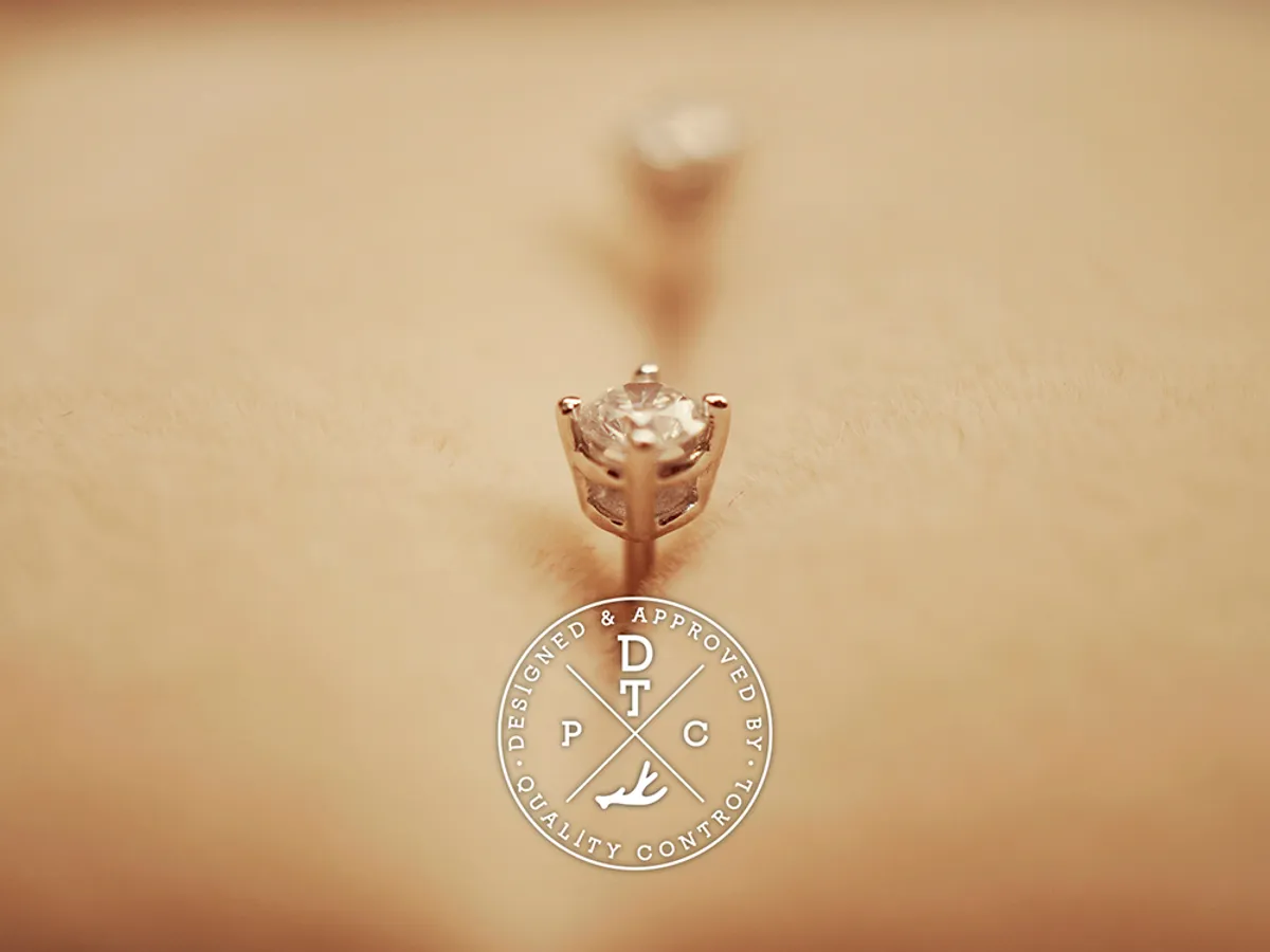 18k White Gold Earrings — 1