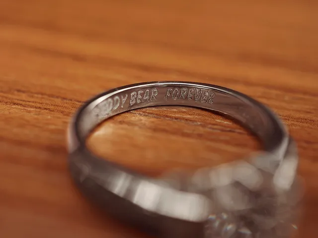18k White Gold Diamond Ring with GIA (Bear)