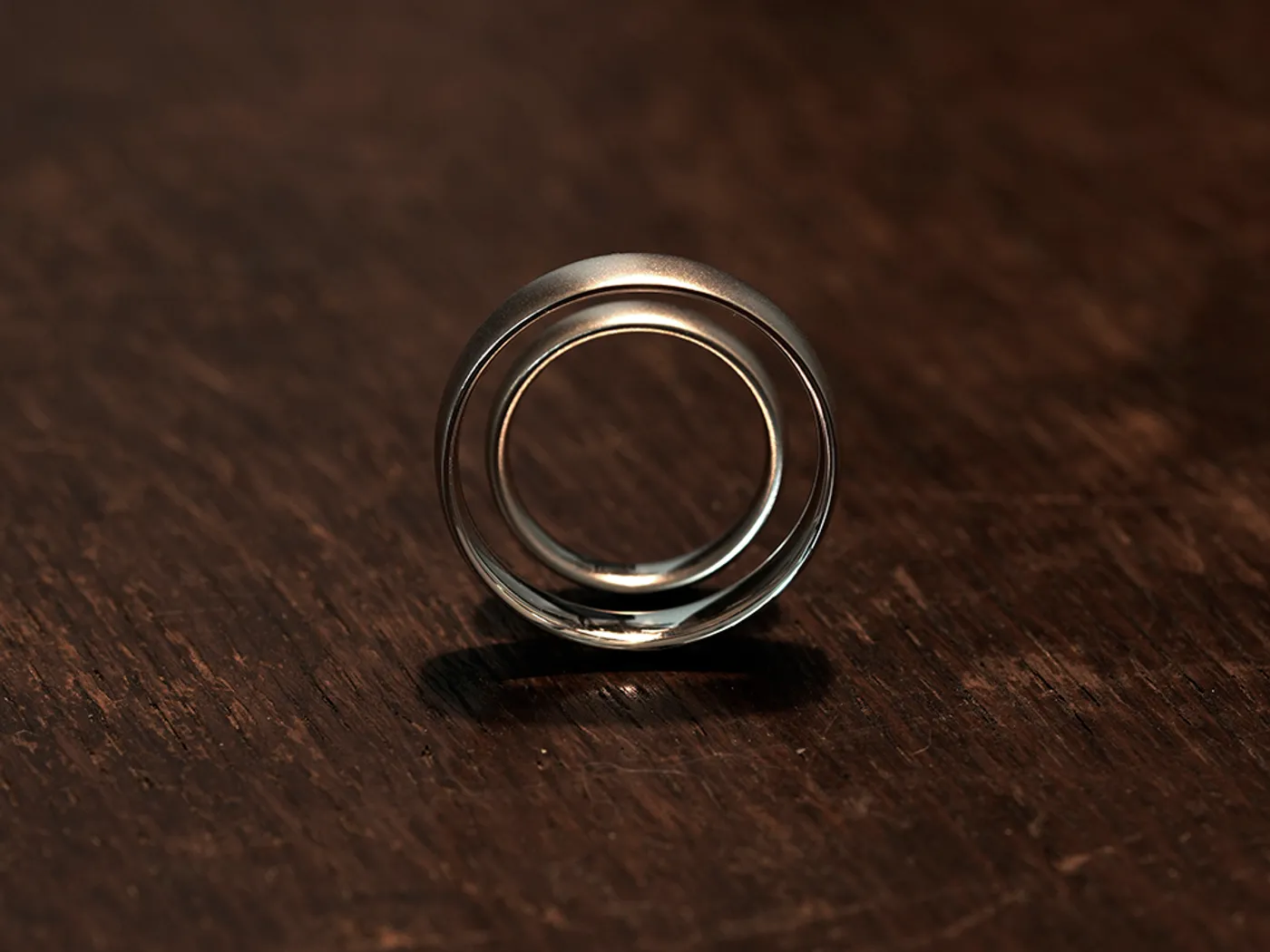 18k White Gold Wedding Band — view 3