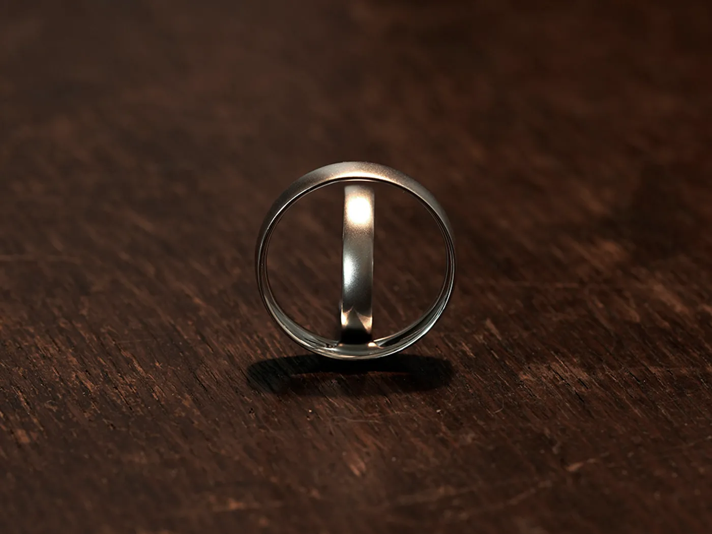 18k White Gold Wedding Band — view 2