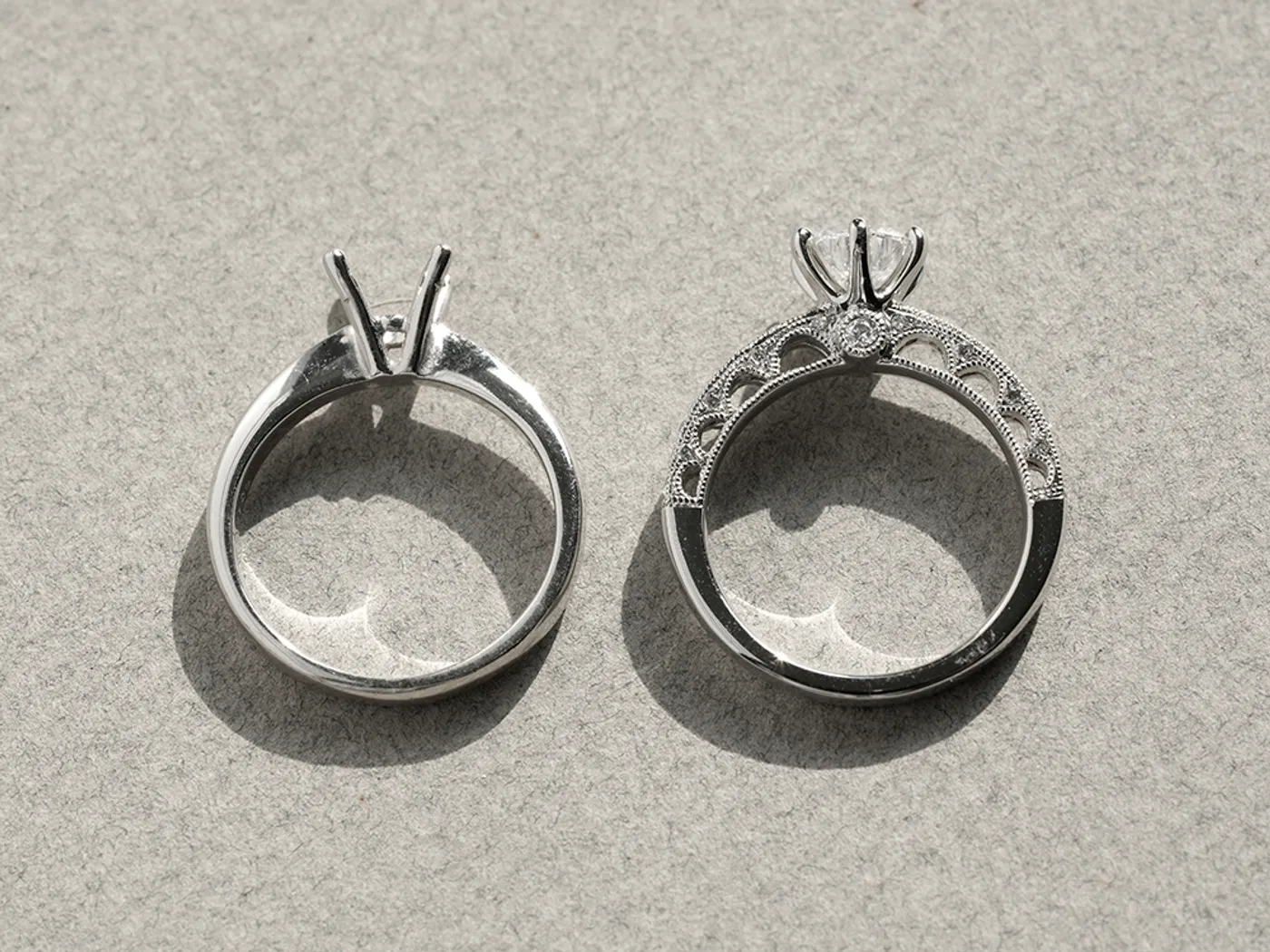 18k White Gold Diamond Ring — view 2